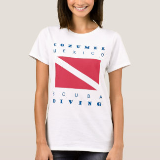 Unterwasseratemgerät-Tauchen Cozumel Mexiko T-Shirt