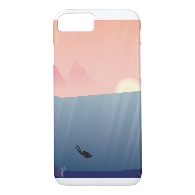 Unterwasseratemgerät-Tauchen-Fall Case-Mate iPhone Hülle (Rückseite)