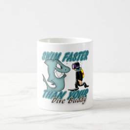 Unterwasseratemgerät-Tauchen-Freund-Spaß-Entwurf Kaffeetasse