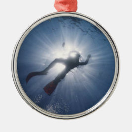 UNTERWASSERATEMGERÄT-WEIHNACHTSverzierung Ornament Aus Metall
