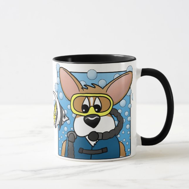 UnterwasseratemgerätCorgi Tasse (Rechts)