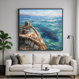 Unterwasserbesucher - Kunst im Pastellmalstil Poster