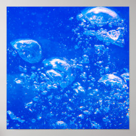 Unterwasserblasen Poster