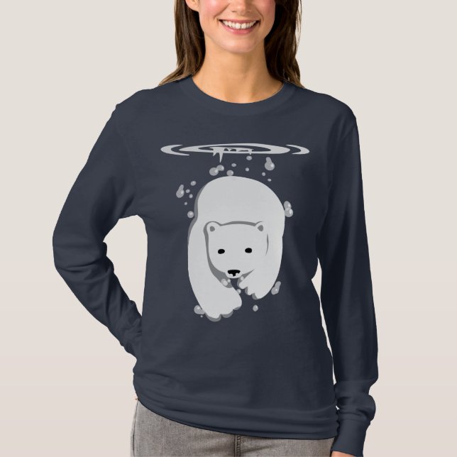 UnterwasserEisbär T-Shirt (Vorderseite)