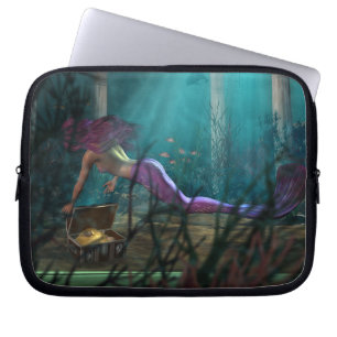 Unterwasserfantasie Digitale Kunst - Meerjungfrau Laptopschutzhülle