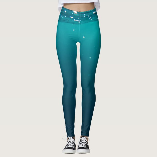 Unterwasserfarben Leggings (Vorderseite)