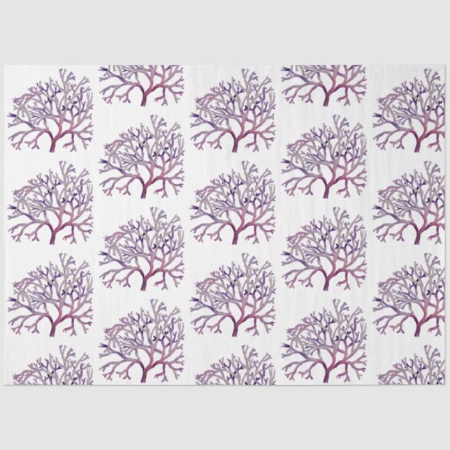 Unterwasserfarben-MeerShell-Serie Design 31 Seidenpapier (Vorderseite)
