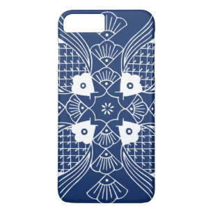 Unterwasserfisch-Entwurf mit blauem Hintergrund Case-Mate iPhone Hülle