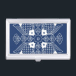 Unterwasserfischdesign mit blauem Hintergrund Visitenkarten Etui<br><div class="desc">Dieses Design ist ein Treffen der Fischköpfe und zeigt eine Unterwasserszene mit Muscheln auf blauem Hintergrund. Ein tolles Geschenk für einen Ichthyologen oder alle,  die den Anblick von Fischen beim Schwimmen Lieben!</div>