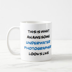 Unterwasserfotograf, phantastisch kaffeetasse