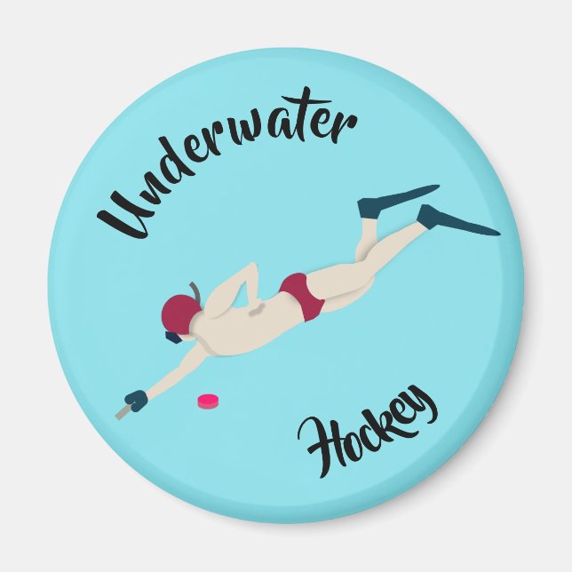 Unterwasserhockey Magnet (Vorne)