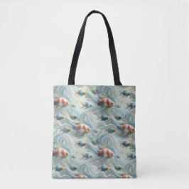 Unterwasserkunst von Fischen & Korallen in Acrylfa Tasche