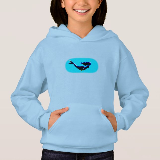 Unterwassermädchen Hoodie (Vorderseite)