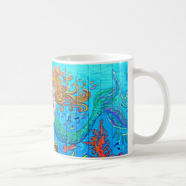 Unterwassermeerjungfrau-Tasse Kaffeetasse (Rechts)