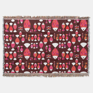 Unterwassermuster der abstrakten retro Fische Decke