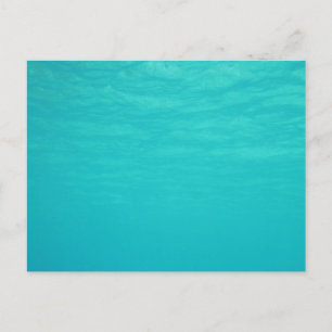 Unterwasserozeanblau Postkarte