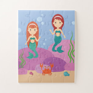 Unterwasserpuzzlespiel der niedlichen