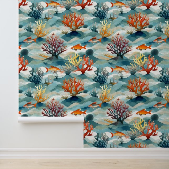 Unterwasserschale Tapete (Anwendung)