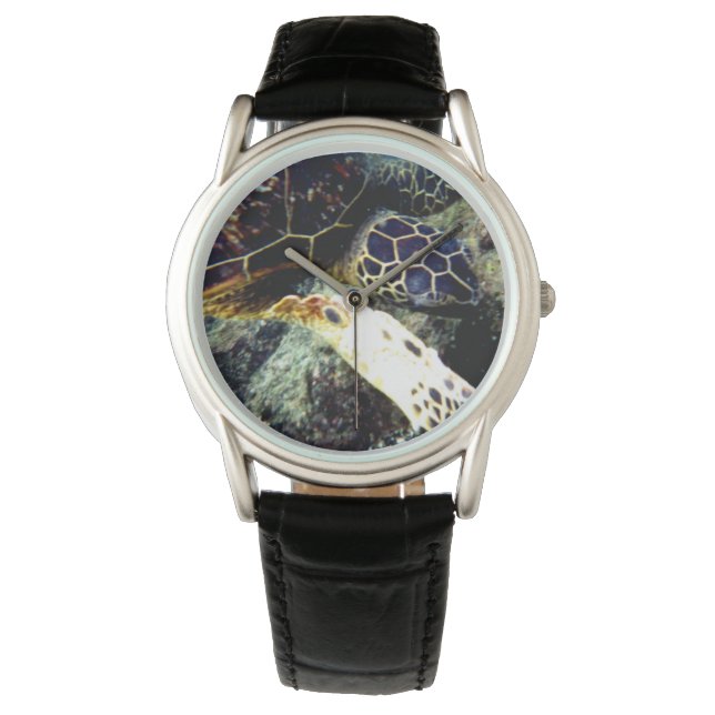 Unterwasserschildkröte - Männerbeobachtung Armbanduhr (Vorderseite)