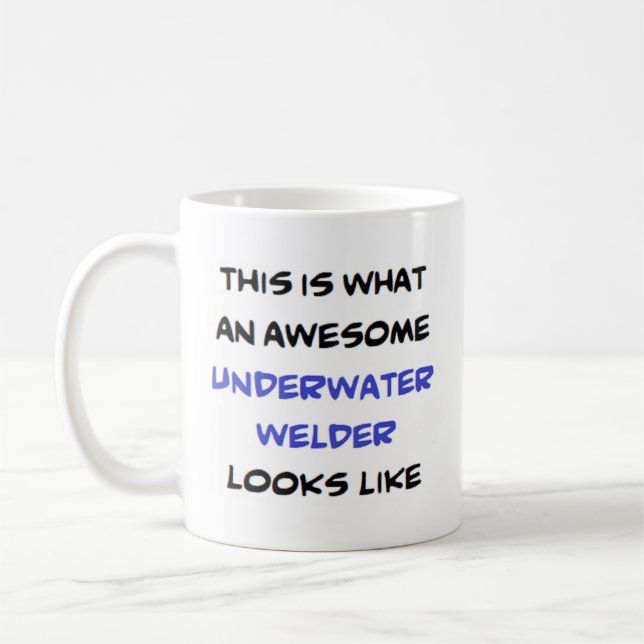 Unterwasserschweisser, phantastisch kaffeetasse (Links)