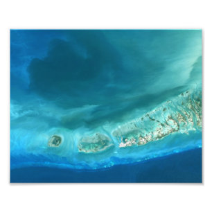 Unterwassersedimentbildungen nähern sich Key West Fotodruck