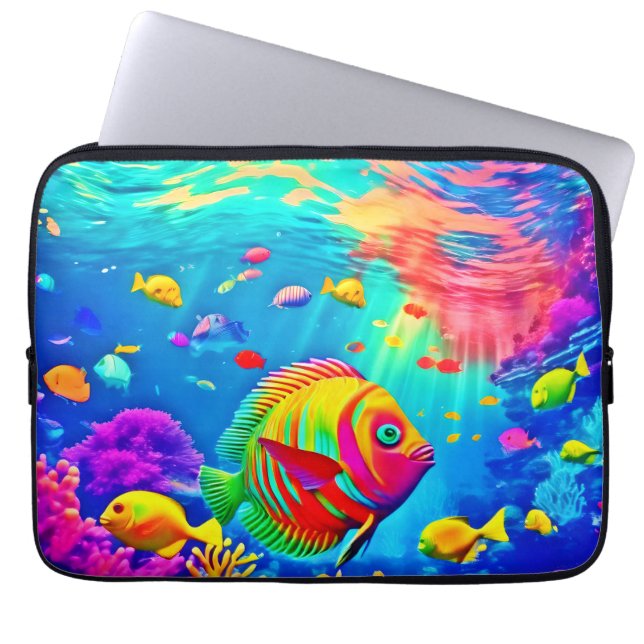Unterwasserwelt Laptopschutzhülle (Vorderseite)
