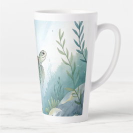 Unterwasserwelt mit Schildkröte Milchtasse