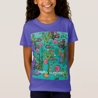 Unterwasserwelt, Sommerillustration T-Shirt