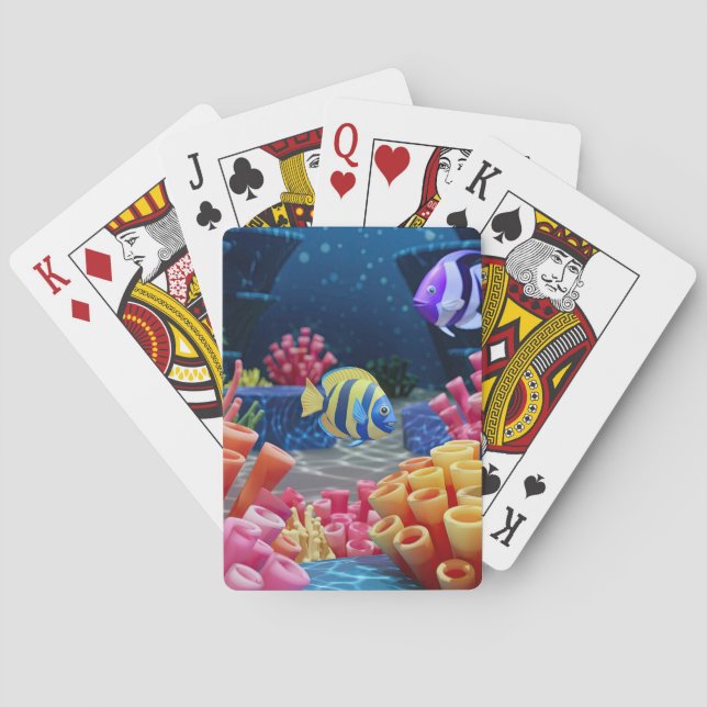 Unterwasserwelt Spielkarten (Rückseite)
