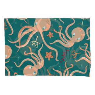 Unterwasserwunder: Octopus Starfish Dance Kissenbezug