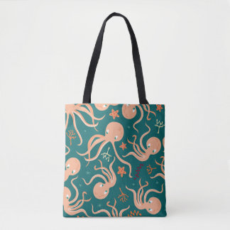 Unterwasserwunder: Octopus Starfish Dance Tasche