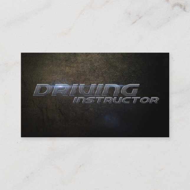 Unterweisend Driving Business card Visitenkarte (Vorderseite)