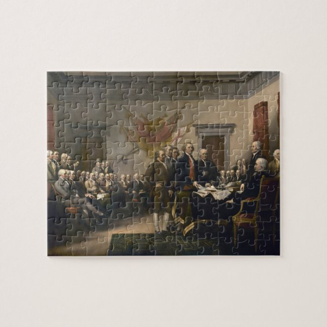 Unterzeichnen der Unabhängigkeitserklärung, am 4. (Horizontal)