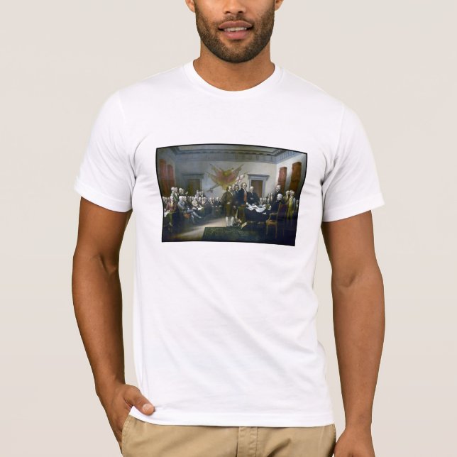 Unterzeichnen der Unabhängigkeitserklärung T-Shirt (Vorderseite)