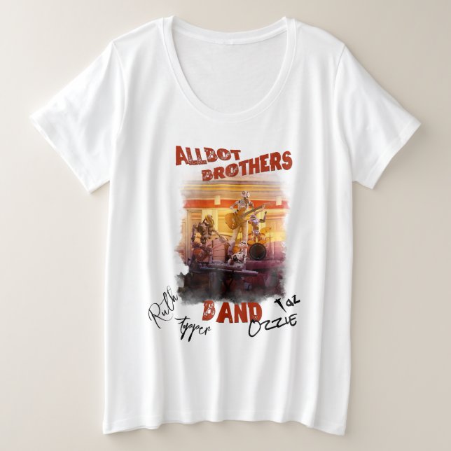 Unterzeichnet Allbot Brothers Band T - Shirt (Design vorne)