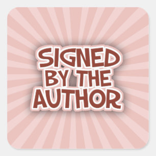 Unterzeichnet von der AuthorRed Stickers