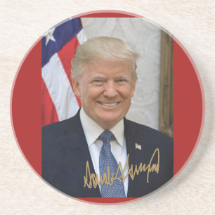 UNTERZEICHNET VON PRÄSIDENT TRUMP GETRÄNKEUNTERSETZER
