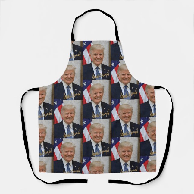UNTERZEICHNET VON PRÄSIDENT TRUMP SCHÜRZE (Vorderseite)