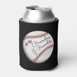 Unterzeichneter Baseball kundengebundener Name Dosenkühler
