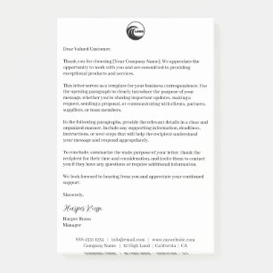 Unterzeichnetes Briefpapier Post-it Notes Logo g Klebezettel