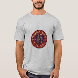 Unterzeichnung 15years klingt Künstler-Shirt T-Shirt