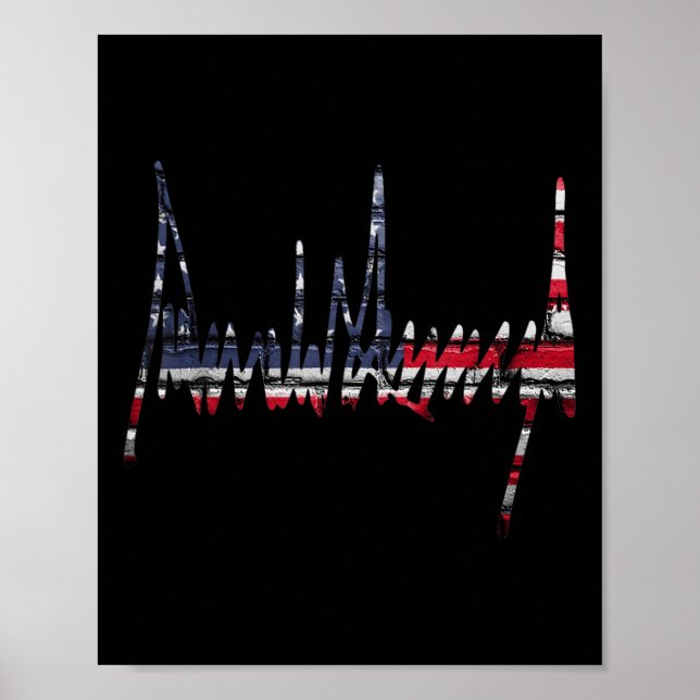 Unterzeichnung 2024 Präsident Patriotic American F Poster (Vorne)