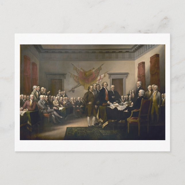 Unterzeichnung der Unabhängigkeitserklärung, 4. Ju Postkarte (Vorderseite)