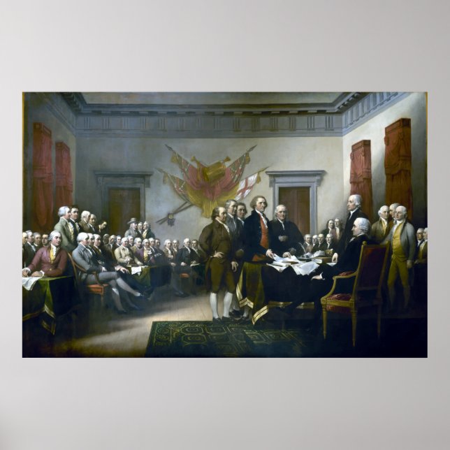Unterzeichnung der Unabhängigkeitserklärung Poster (Vorne)