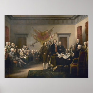 Unterzeichnung der Unabhängigkeitserklärung Poster