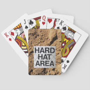 Unterzeichnung des Hard-Hat-Bereichs, Hintergrund  Spielkarten