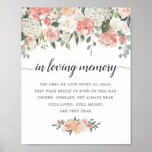 Unterzeichnung eines Memorial für Blumenhochzeiten Poster
