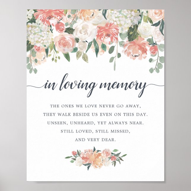 Unterzeichnung eines Memorial für Blumenhochzeiten Poster (Vorne)