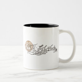 Unterzeichnung Elizabeth I (Version 2) Zweifarbige Tasse