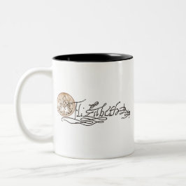 Unterzeichnung Elizabeth I (Version 2) Zweifarbige Tasse